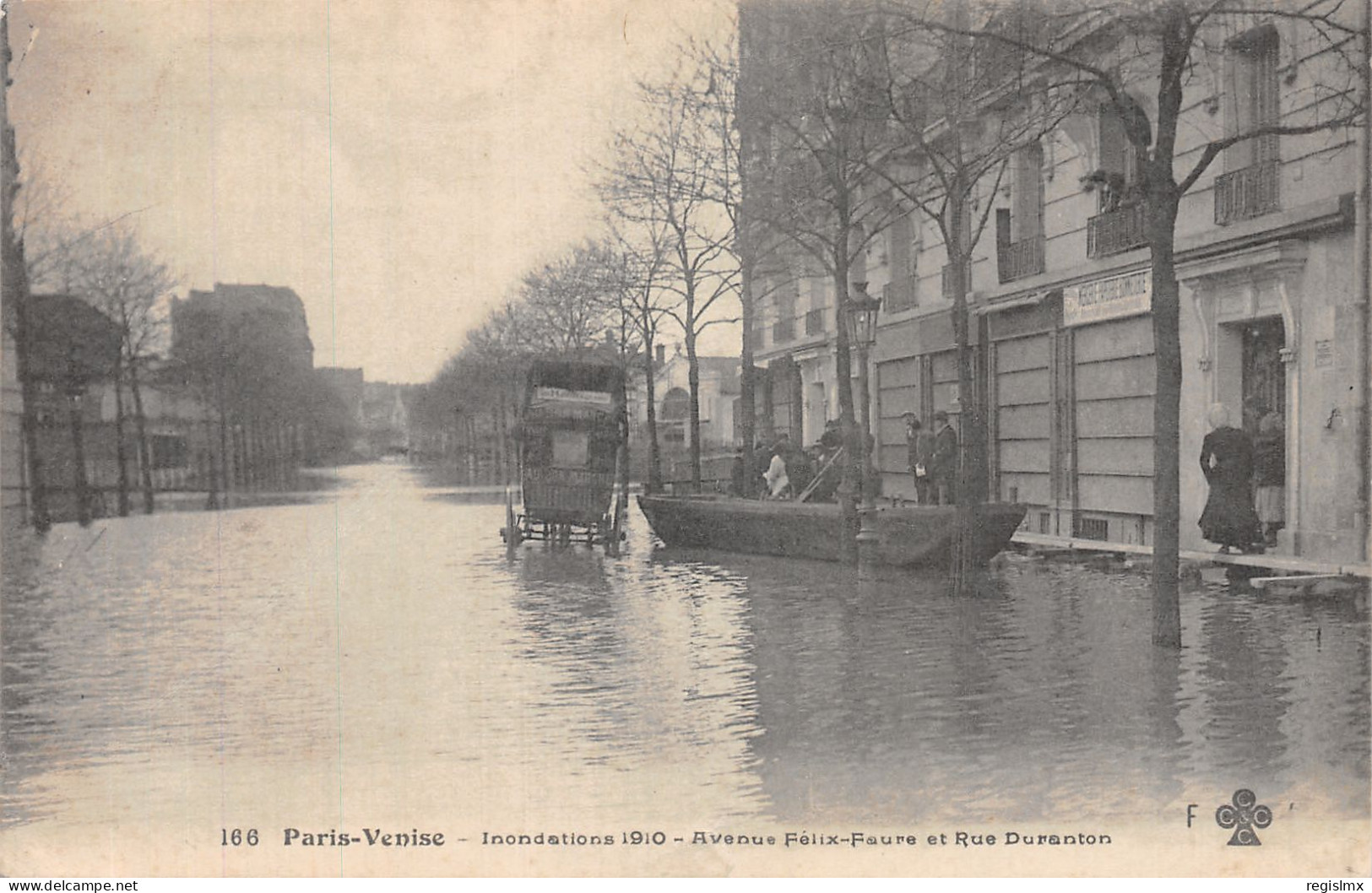 75-PARIS INONDATIONS AVENUE FELIX FAURE-N°T1121-E/0005 - De Overstroming Van 1910