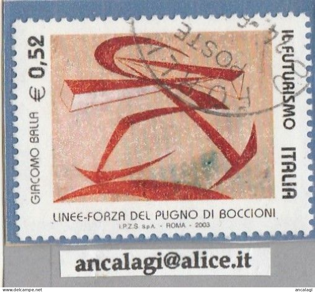 USATI ITALIA 2003 - Ref.0920 "IL FUTURISMO" 1 Val. - - 2001-10: Used