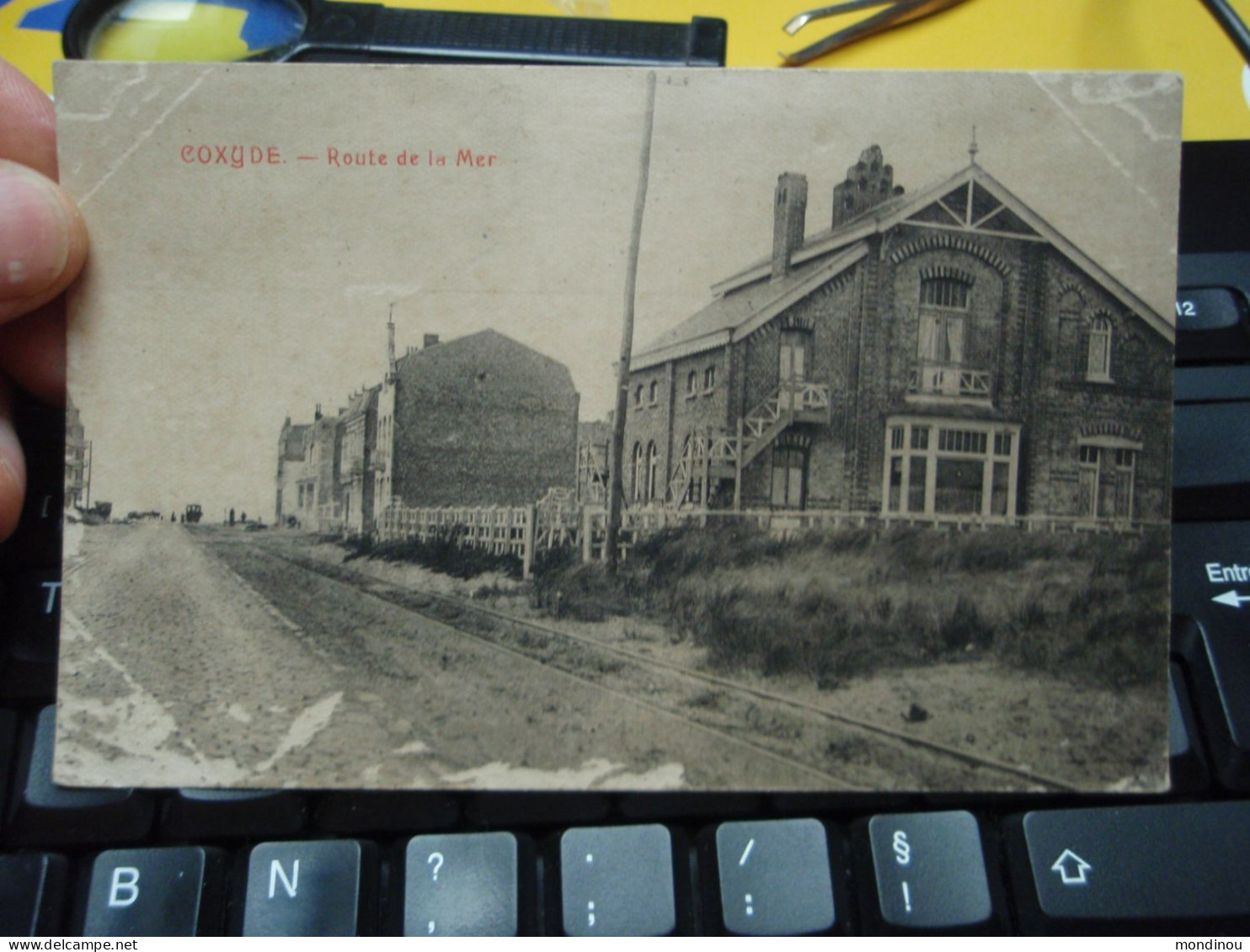 Cpa COXYDE - Route De La Mer. 1919. Départ Pour Occupation Allemagne... - Koksijde
