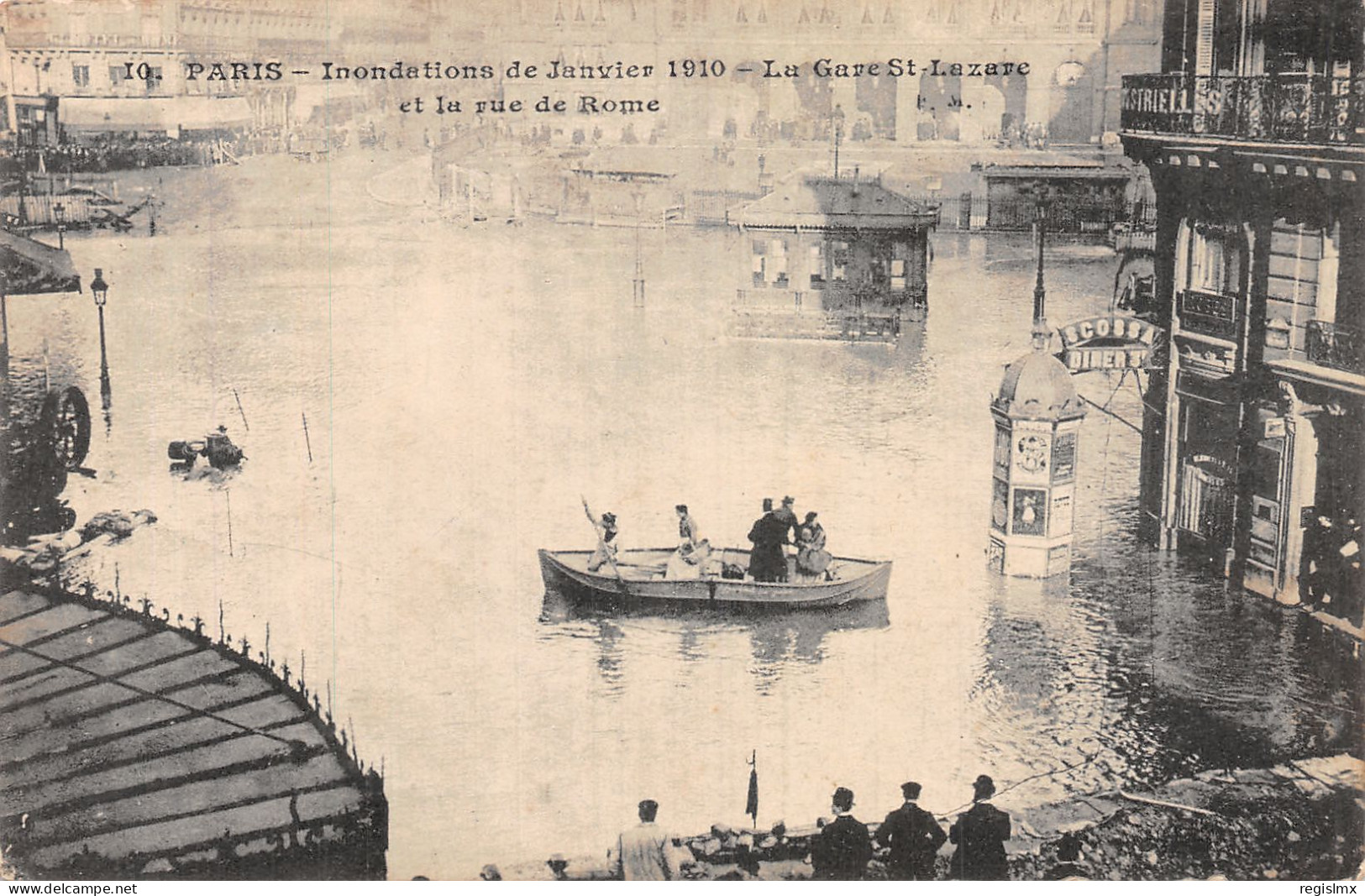 75-PARIS INONDE GARE SAINT LAZARE-N°T1121-G/0091 - De Overstroming Van 1910