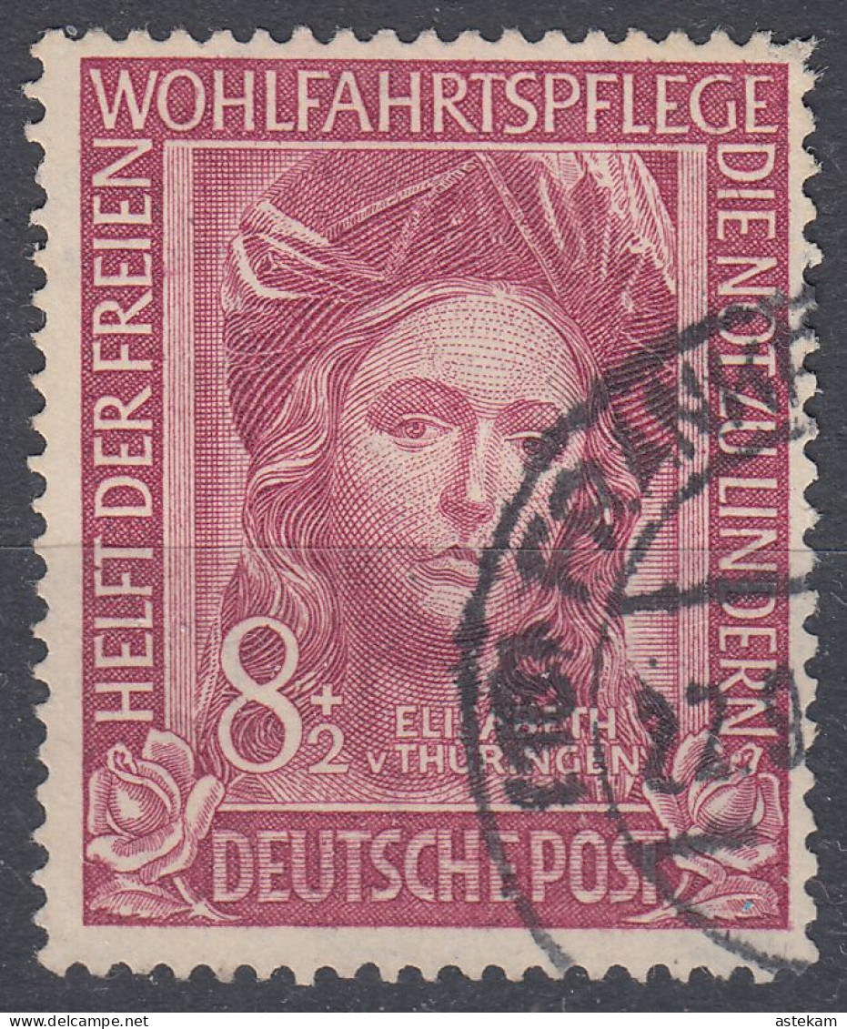 GERMANY 1949, ELISABETH, SEPARATE USED STAMP Of SERIES With GOOD QUALITY - Gebruikt