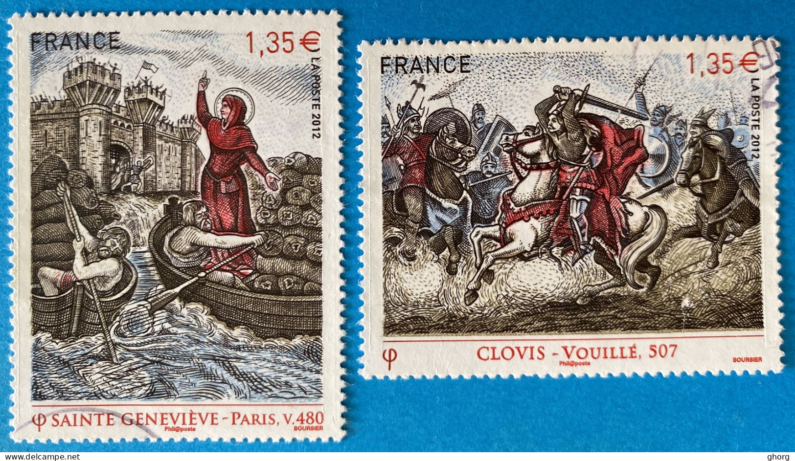 France 2012  : Les Grandes Heures De L'Histoire De France N° 4704 à 4705 Oblitéré - Gebruikt