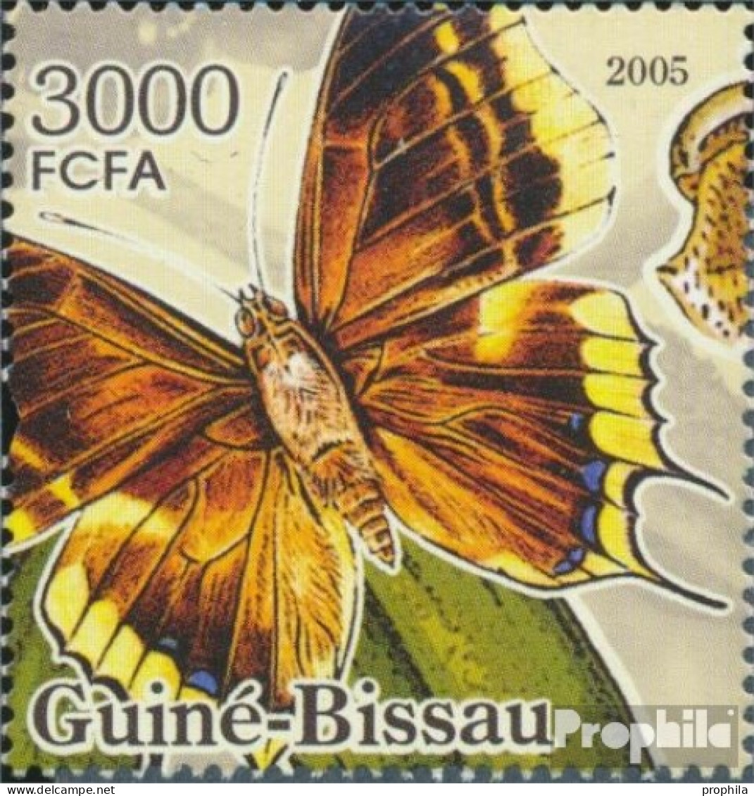 Guinea-Bissau 3264 (kompl. Ausgabe) Postfrisch 2005 Schmetterlinge Und Orchideen - Guinea-Bissau