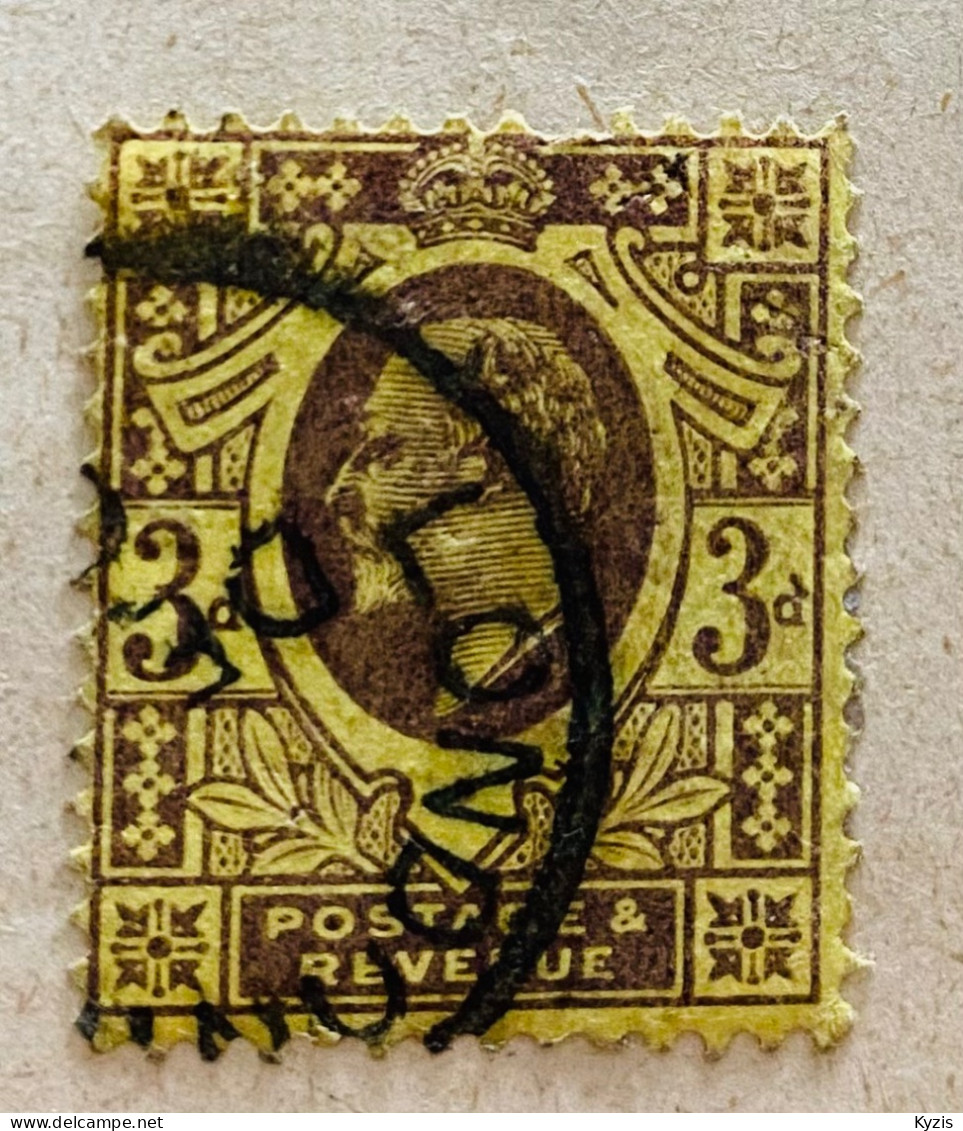 GRANDE-BRETAGNE : Roi Édouard VII - 1911, GROS DÉFAUT - Used Stamps