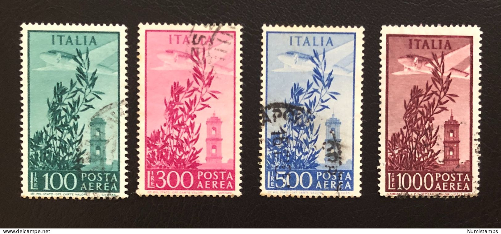 AIR MAIL - 1948 - Capitol Tower (Complete Series) - ITALY STAMPS - 1946-60: Oblitérés