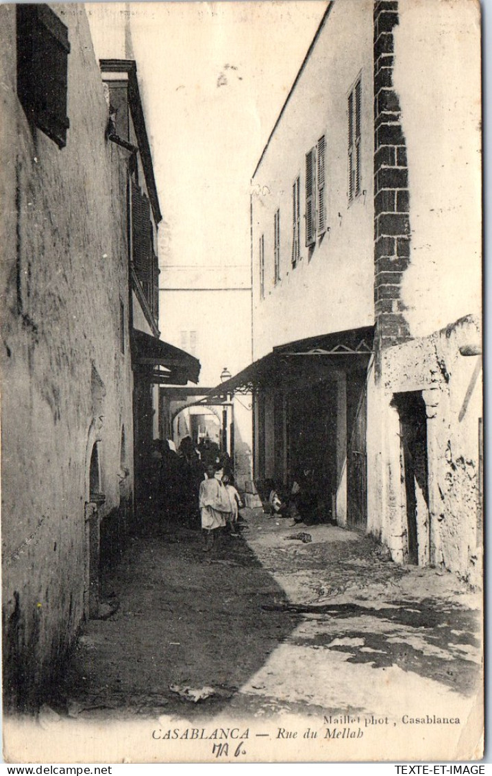 MAROC - CASABLANCA - La Rue Du Mellab - Casablanca