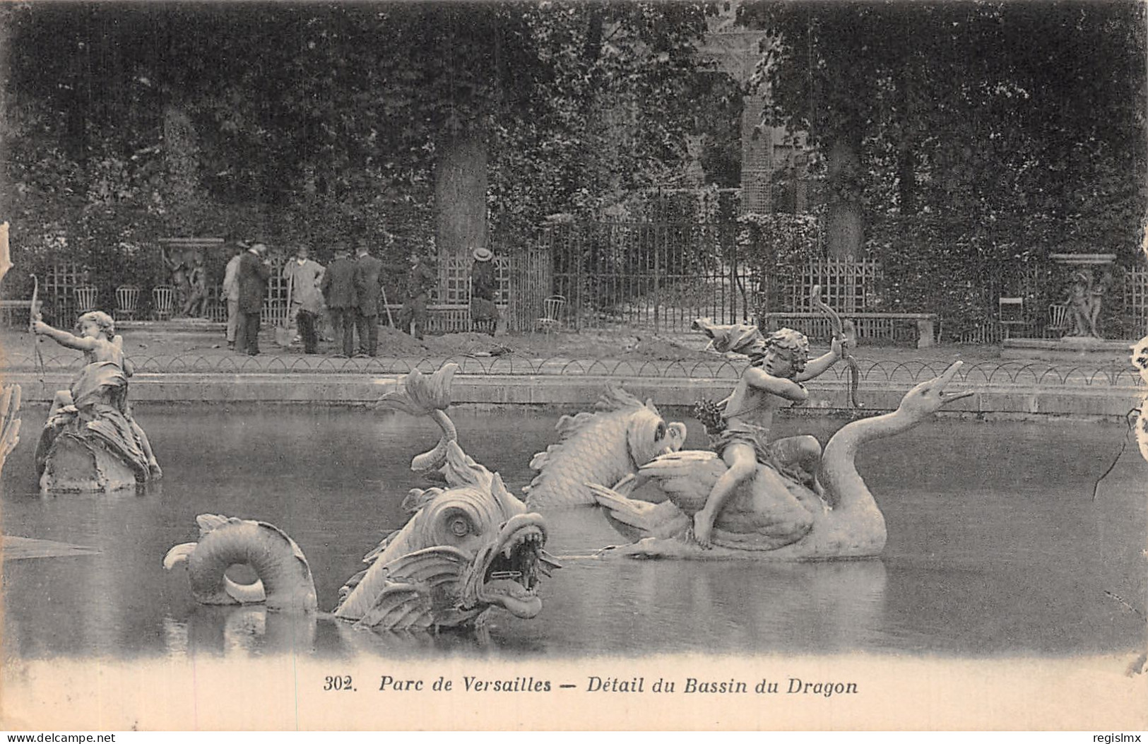 78-VERSAILLES LE PARC BASSIN DU DRAGON-N°T1122-H/0185 - Versailles (Château)