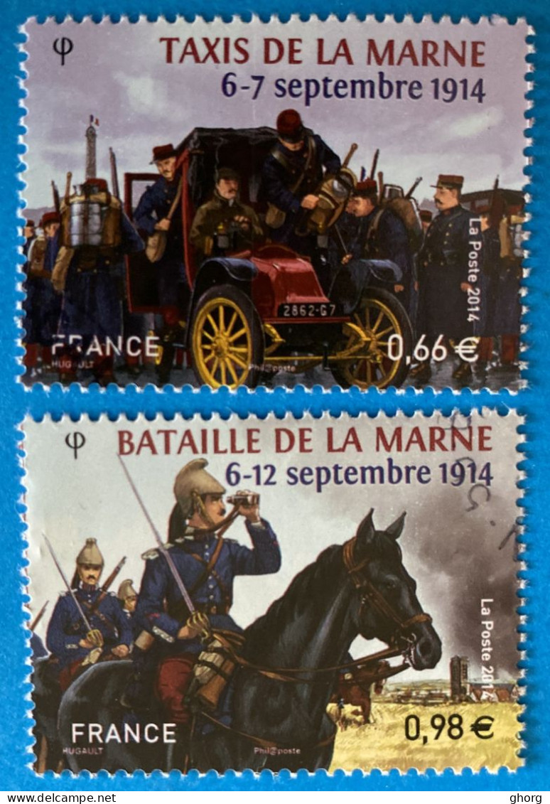 France 2014 : Centenaire De La Bataille De La Marne N° 4899 à 4900 Oblitéré - Gebruikt