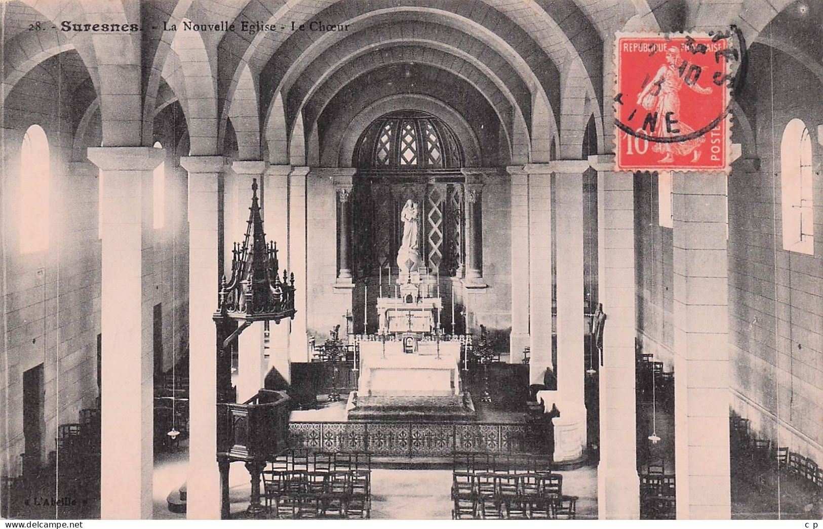 Suresnes - Nouvelle  Eglise - Le Choeur   -  CPA °J - Suresnes