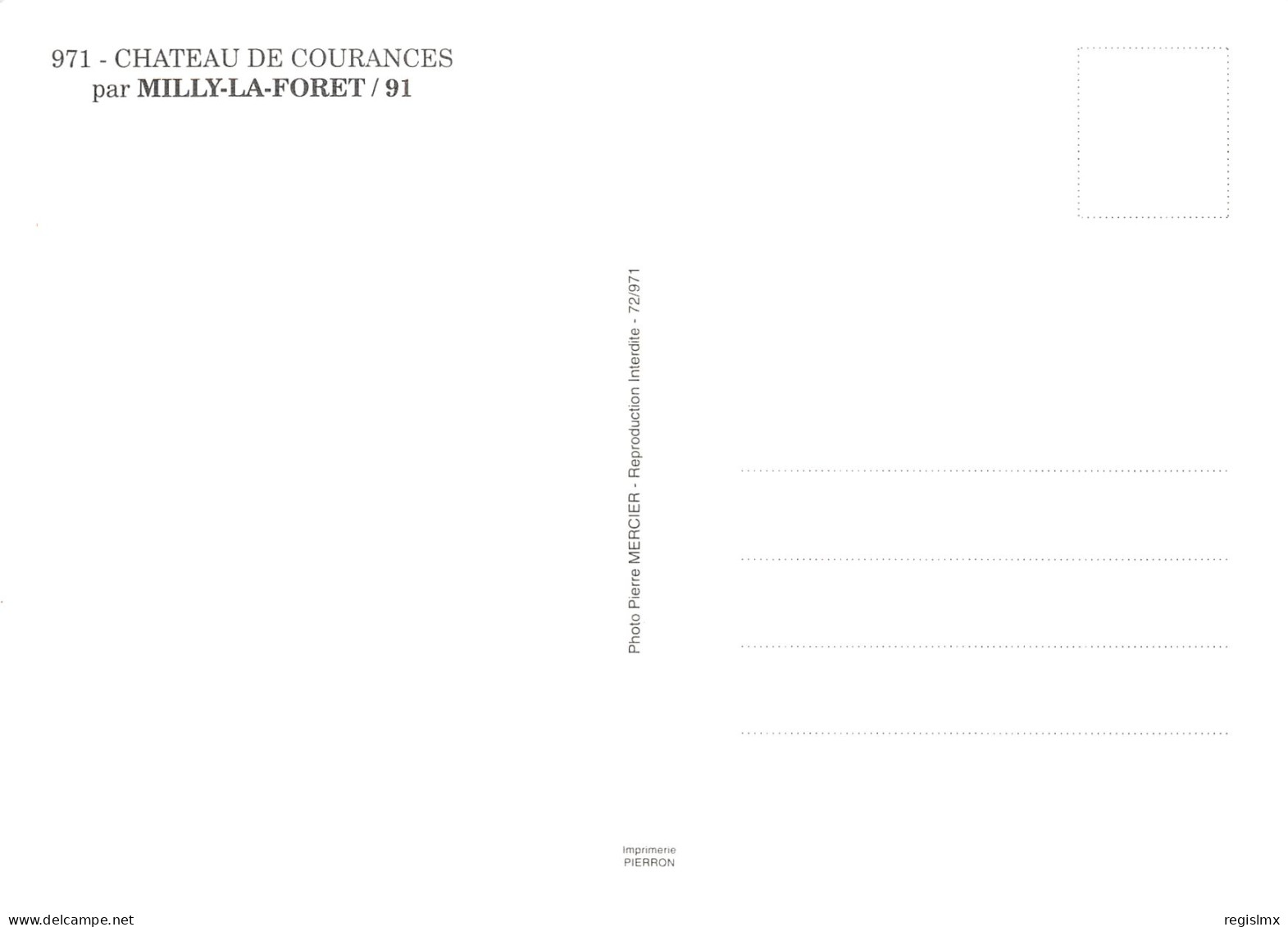 91-MILLY LA FORET LE CHATEAU DE COURANCES-N°T1123-E/0169 - Milly La Foret