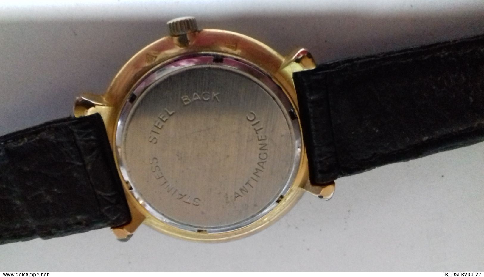 B17 /  MONTRE FUNAY S WATCH ANCRE 21 RUBIS PLAQUES OR  FONCTIONNE ANTICHOC - Watches: Old