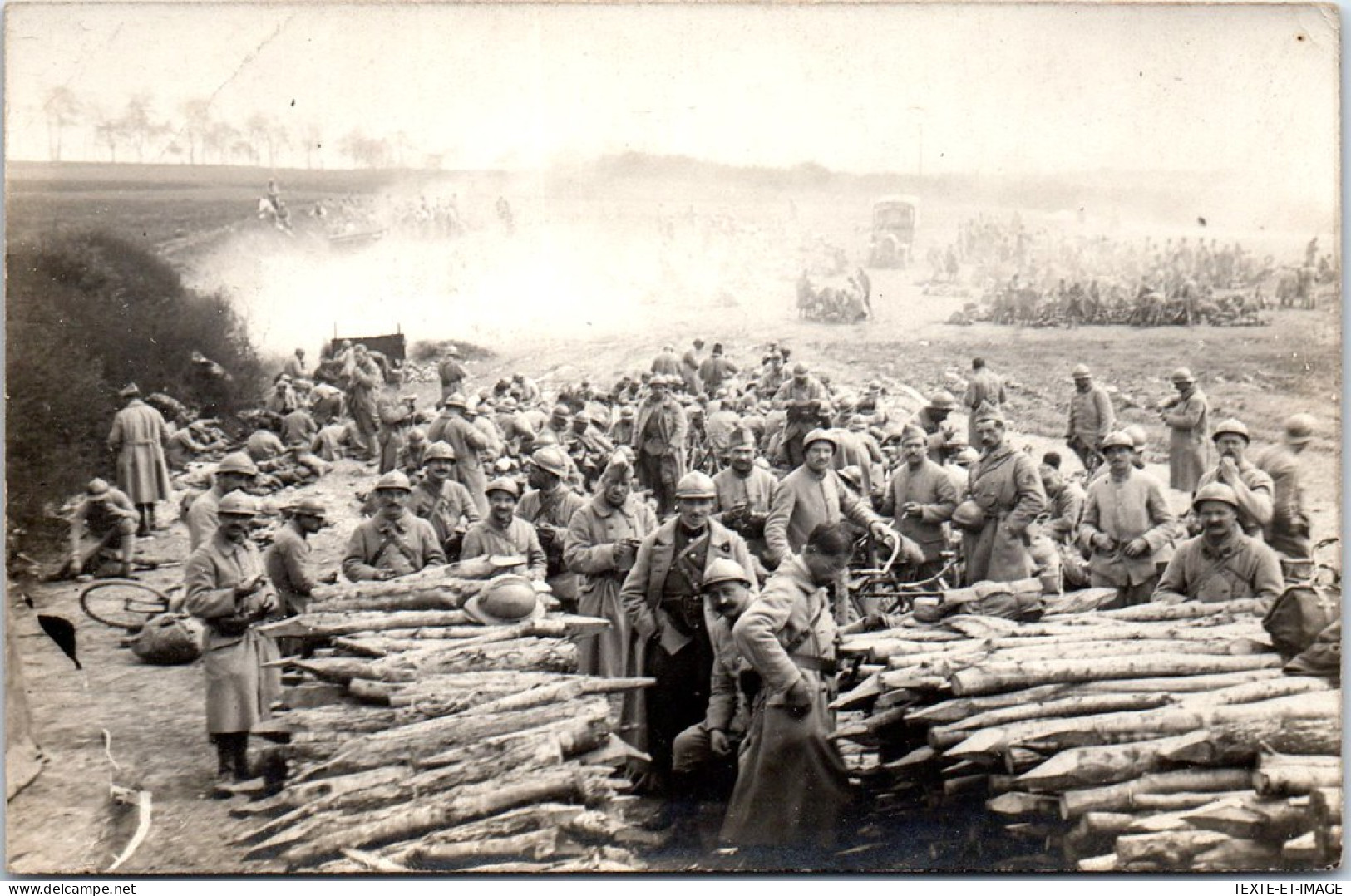 MILITARIA 14/18 - CARTE PHOTO - Travaux De Fortification Pour Les Tranches  - Oorlog 1914-18