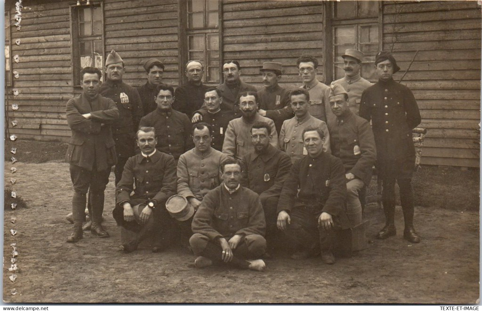 MILITARIA 14/18 - CARTE PHOTO - Prisonniers Francais Brief Stempel Munster  - War 1914-18