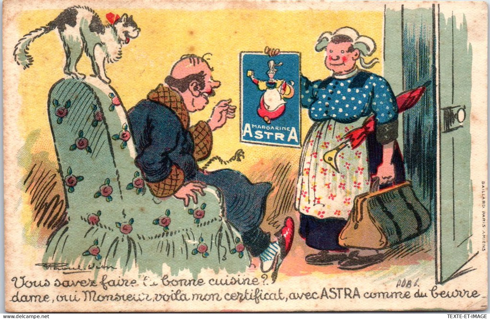 PUBLICITE - Carte Humoristique Margarine   - Werbepostkarten