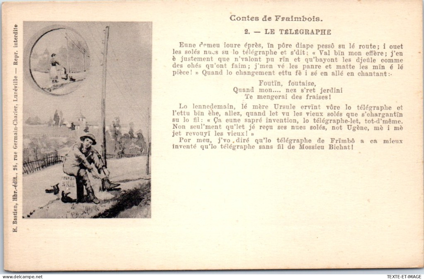 POSTE TIMBRE - Le Telegraphe (2) - Briefmarken (Abbildungen)