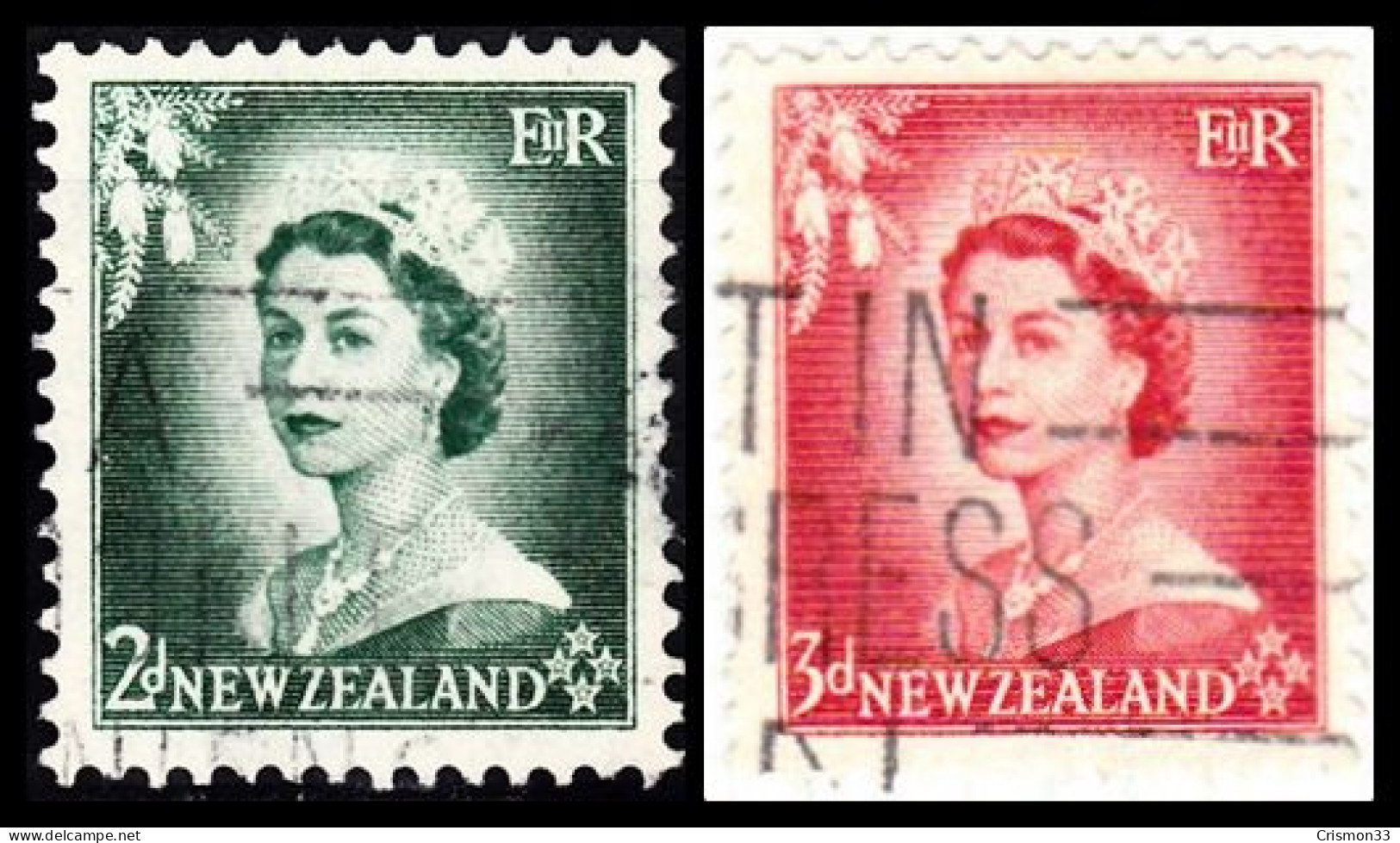1954 - 1957 - NUEVA ZELANDA - ISABEL II - YVERT 330,331 - Altri & Non Classificati
