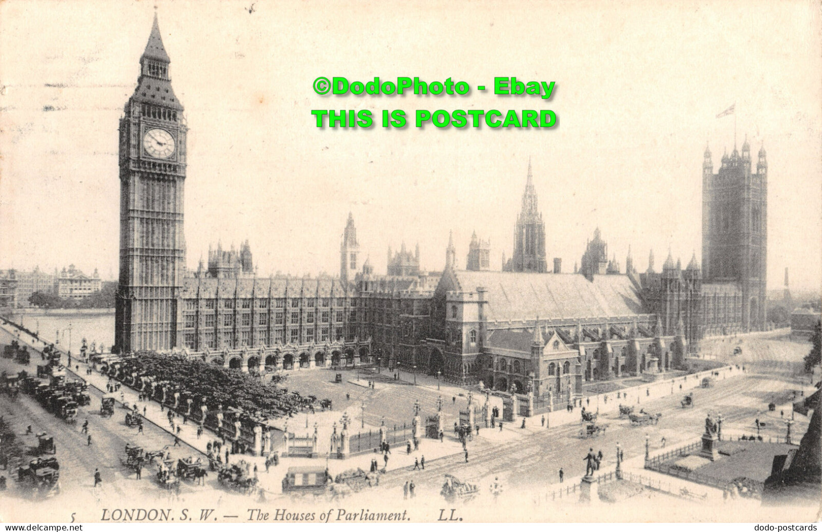 R428885 London. S. W. The Houses Of Parliament. LL. 5 - Andere & Zonder Classificatie