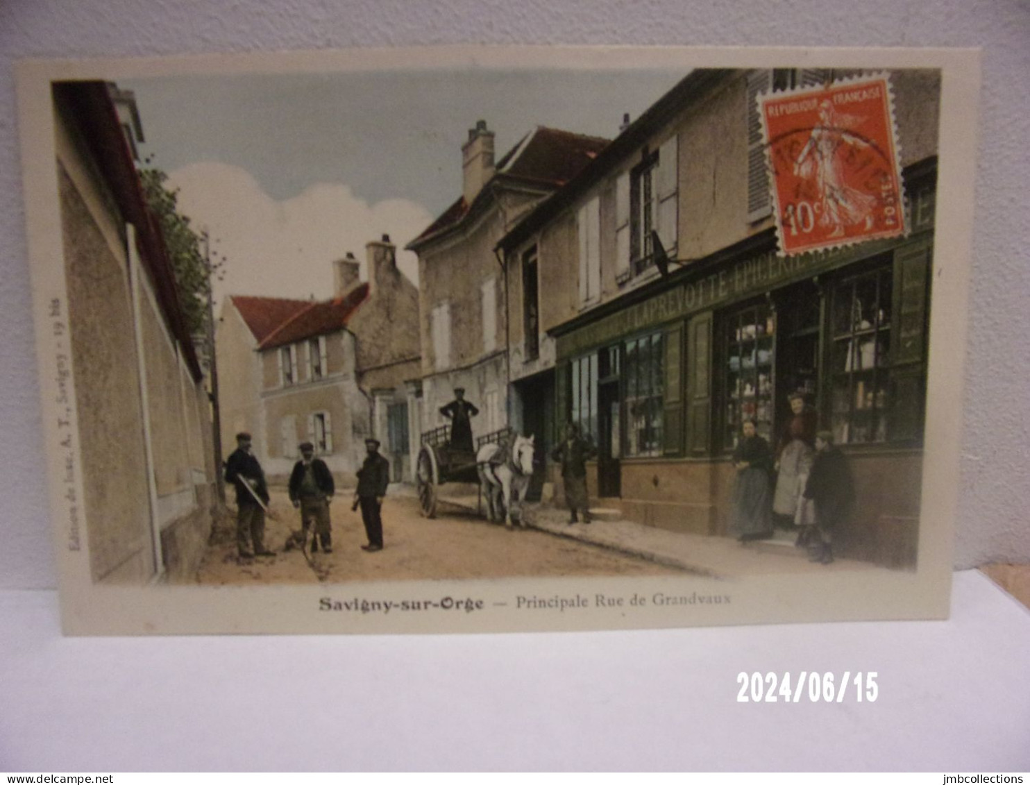 SAVIGNY SUR ORGE (Essonne) PRINCIPALE RUE DE GRANDVAUX EPICERIE TABAC J. LAPREVOTTE - Savigny Sur Orge