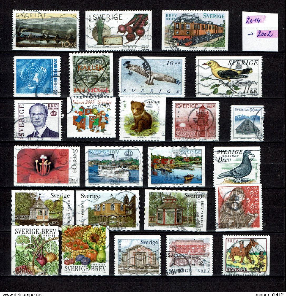 Sweden - 2002/2014 - Collection Lot Used - Different Stamps - Lot De Timbres Oblitérés /2 Scans - Collezioni