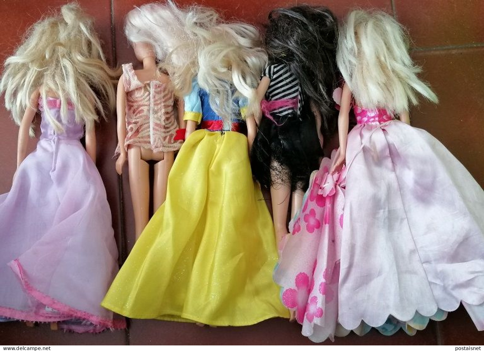 Lote 10 Bonecas Barbie Mattel Indonesia China - Vintage Barbie Doll - Barbie