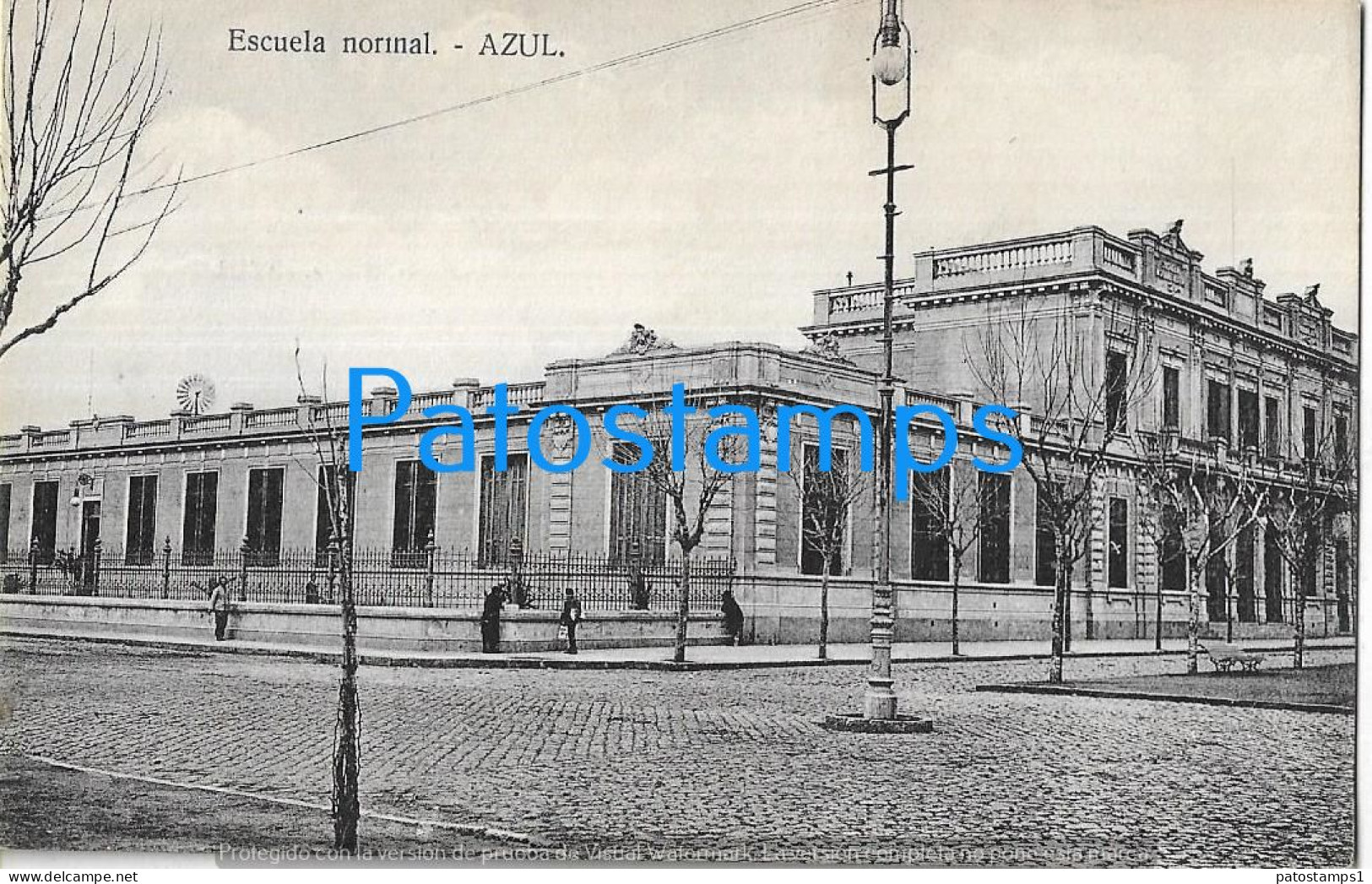 227364 ARGENTINA BUENOS AIRES AZUL SCHOOL ESCUELA NORMAL POSTAL POSTCARD - Argentinien