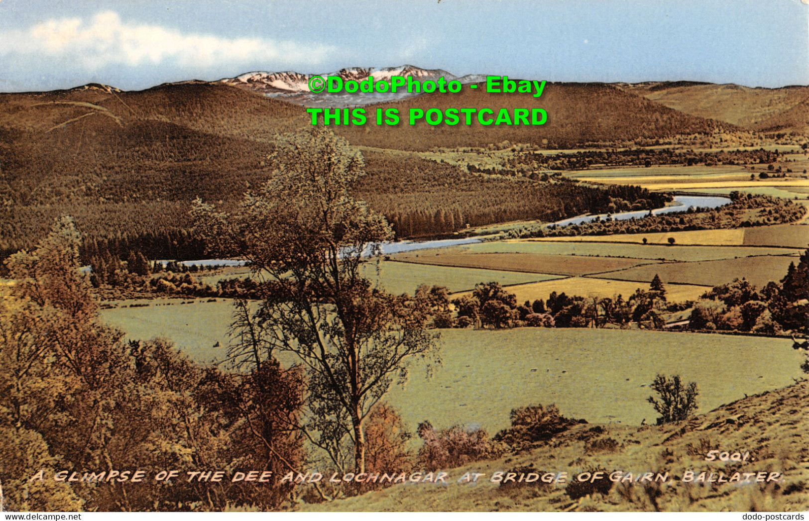 R429300 A Glimpse Of The Dee And Lochnagar At Bridge Of Gairn Ballater. 5001. Th - Monde