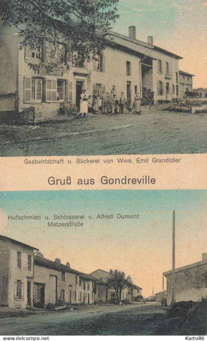 Gruss Aus Gondreville * CPA Souvenir 2 Vues * Moselle - Autres & Non Classés