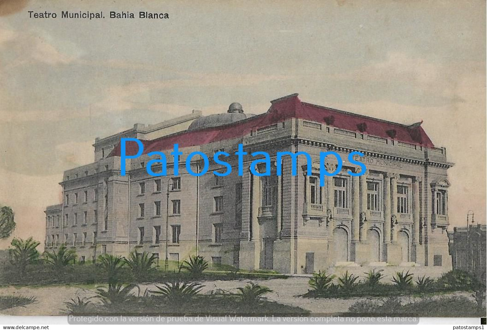 227365 ARGENTINA BUENOS AIRES BAHIA BLANCA TEATRO MUNICIPAL POSTAL POSTCARD - Argentina