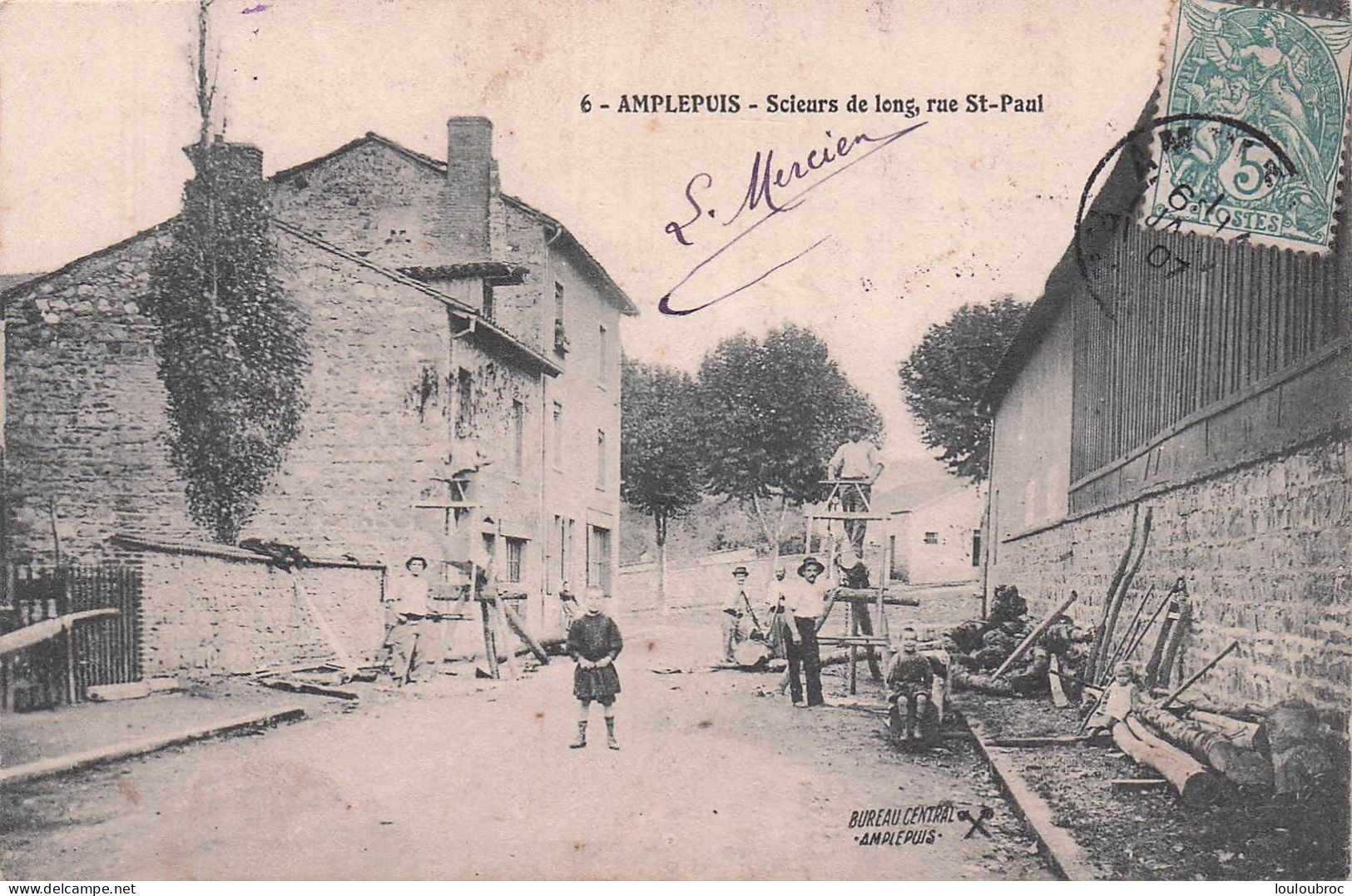 AMPLEPUIS SCIEURS DE LONG RUE ST PAUL - Amplepuis