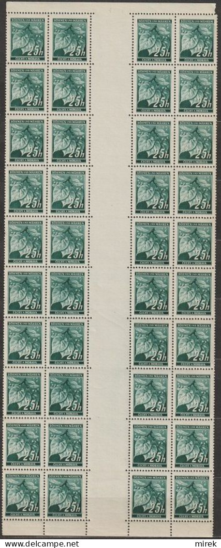 093/ Pof. 23, Vertical Strip With Interarchs, Print Plate 3+4 - Nuevos