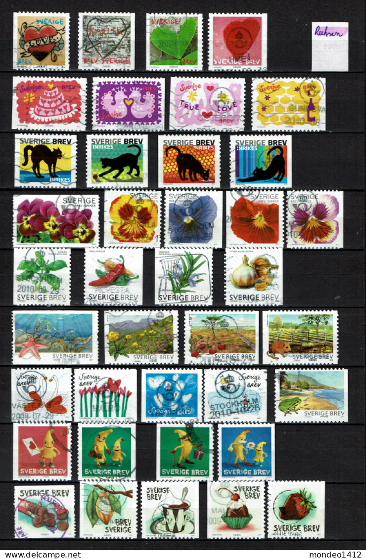 Sweden - Series - Collection Lot Used - Different Stamps - Lot De Timbres Oblitérés - Colecciones