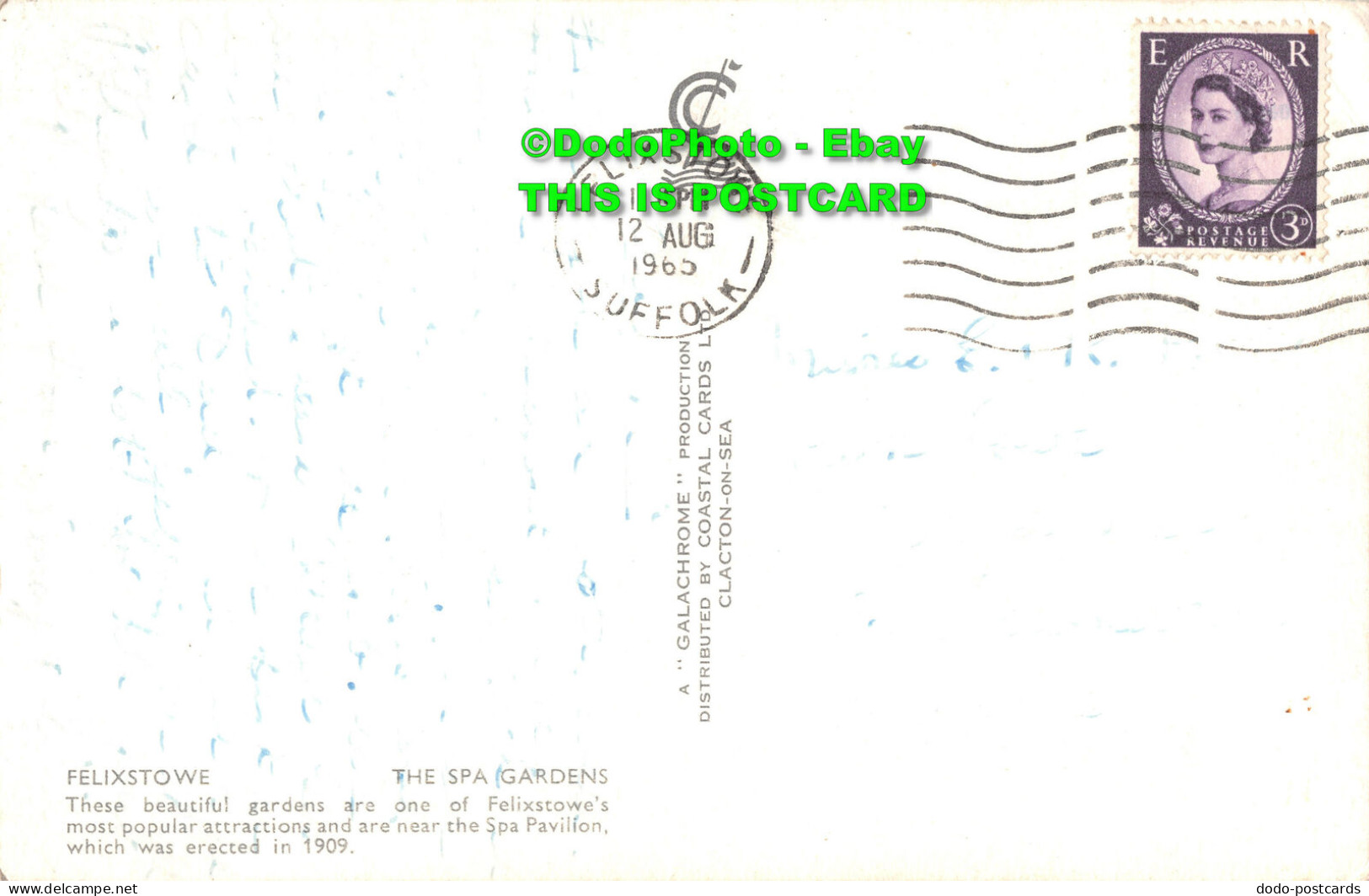 R429323 Felixstowe. The Spa Gardens. A Glachrome Production. Coastal Cards. 1965 - Welt