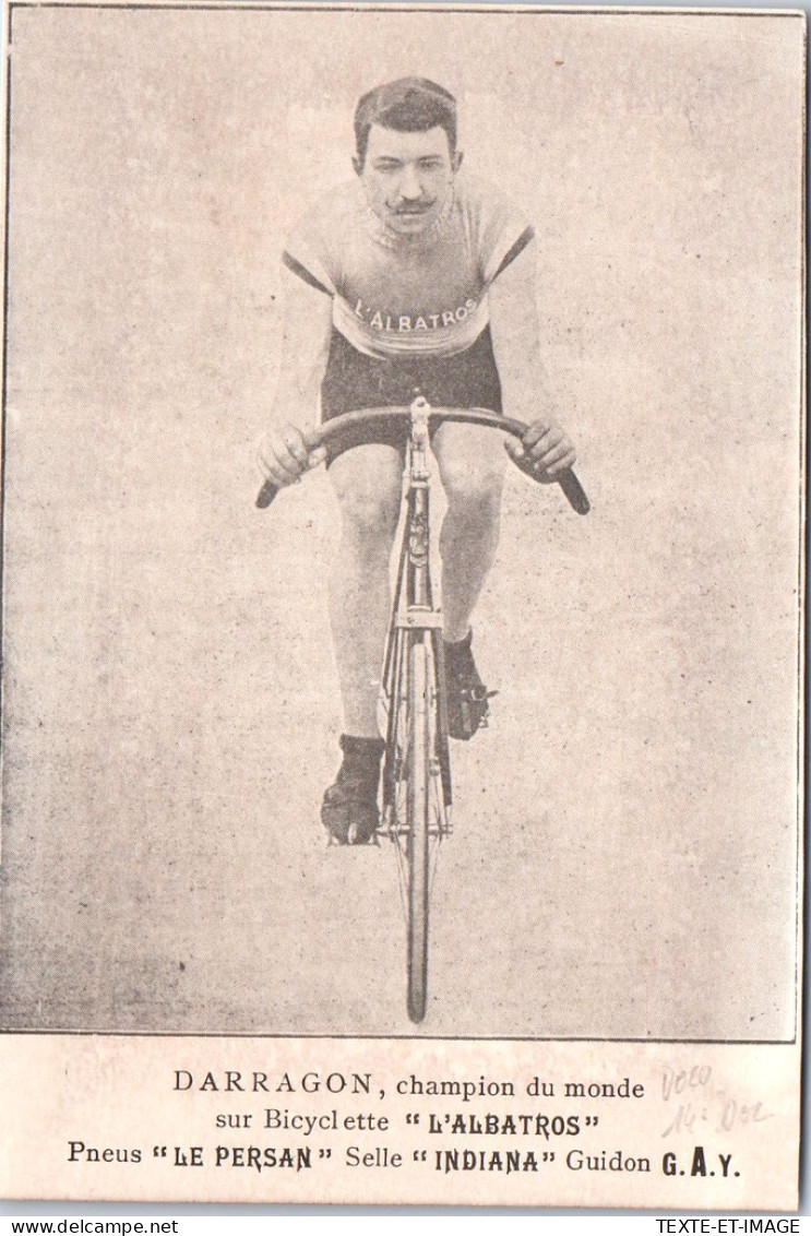 SPORT - CYCLISME - Darragon Champion Du Monde. - Ciclismo