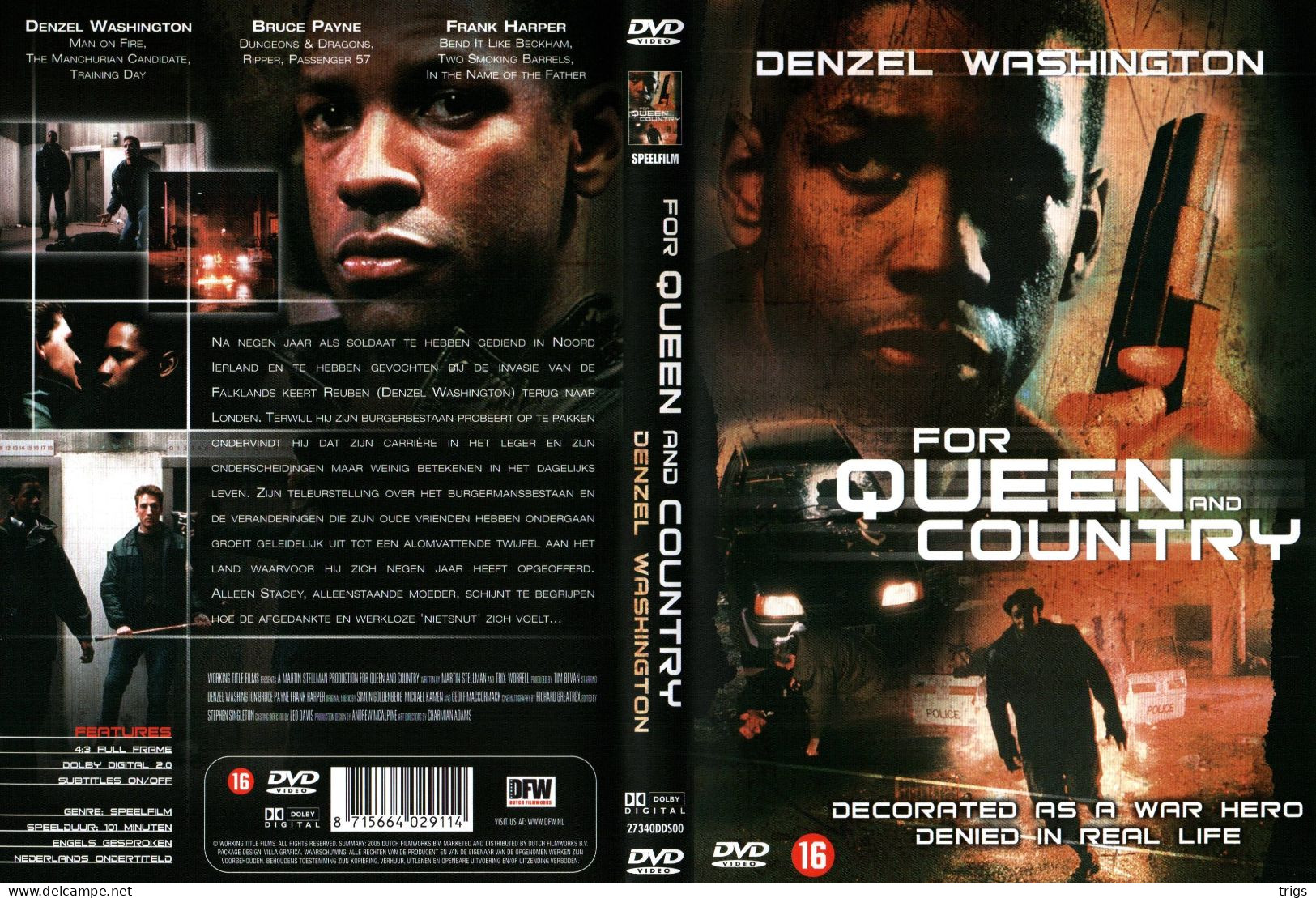 DVD - For Queen & Country - Action, Aventure