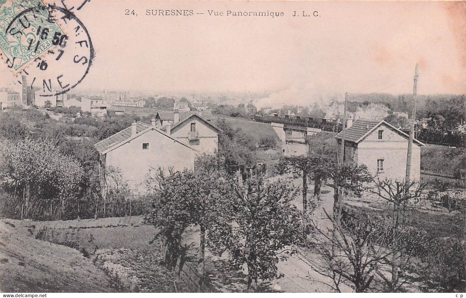 Suresnes - Vue Panoramique  -   CPA °J - Suresnes