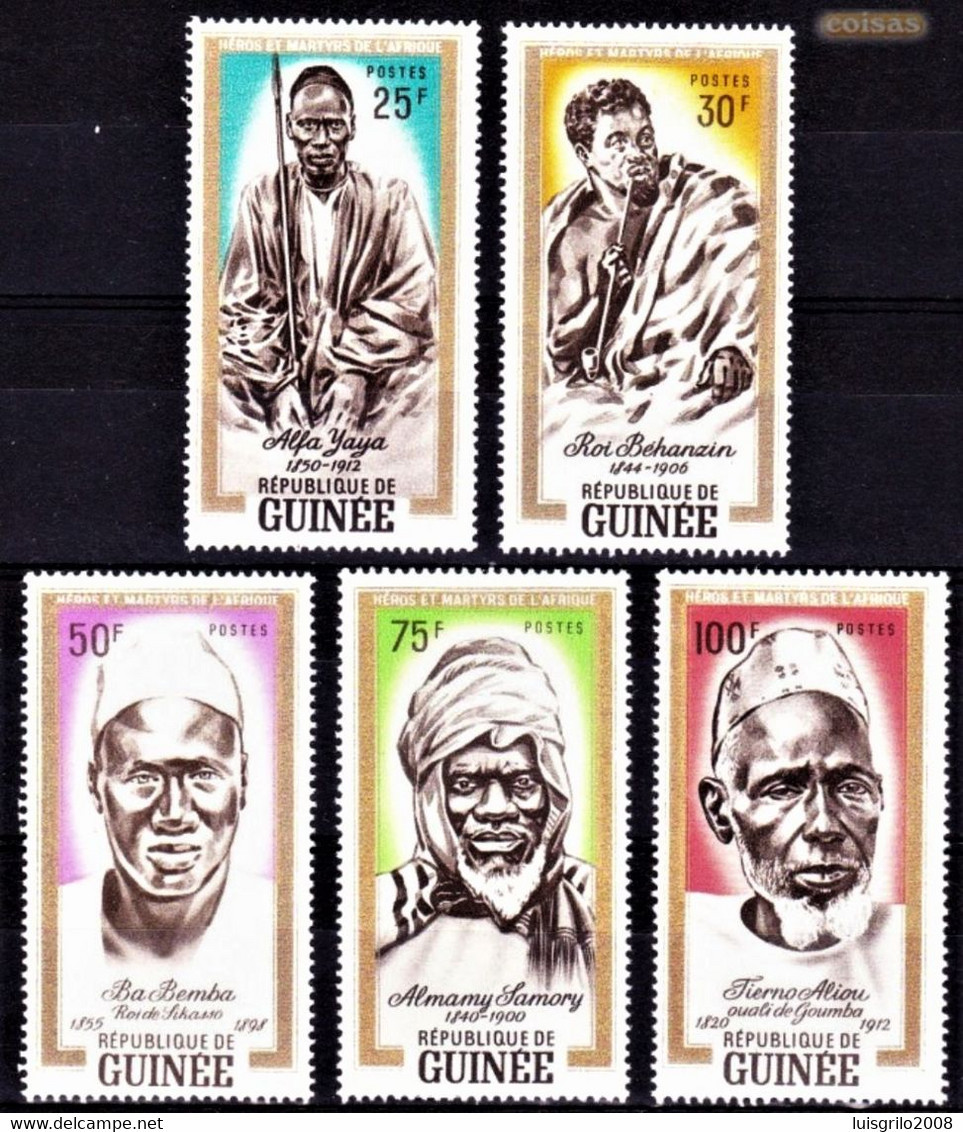 Héros Et Martyrs Africains - Republique De Guinée, 1962 / Complete - MNH** - Guinée (1958-...)