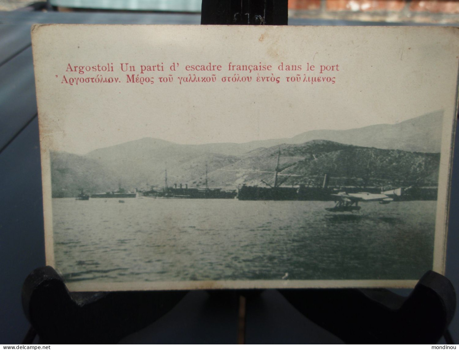 Cpa Argostoli Un Parti D'escadre Française Dans Le Port. 1917 - Grecia