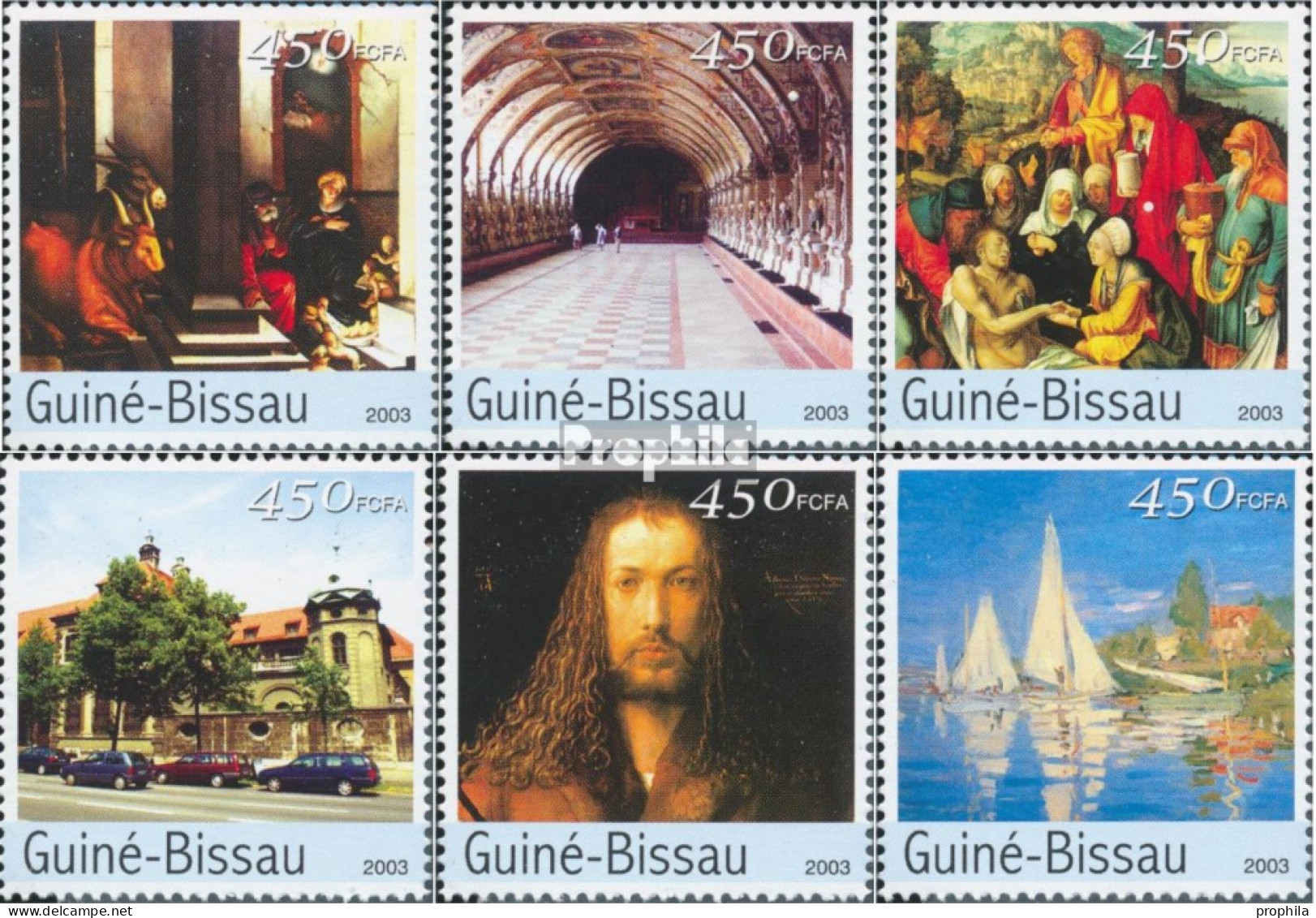 Guinea-Bissau 2267-2272 (kompl. Ausgabe) Postfrisch 2003 Museum München - Guinée-Bissau