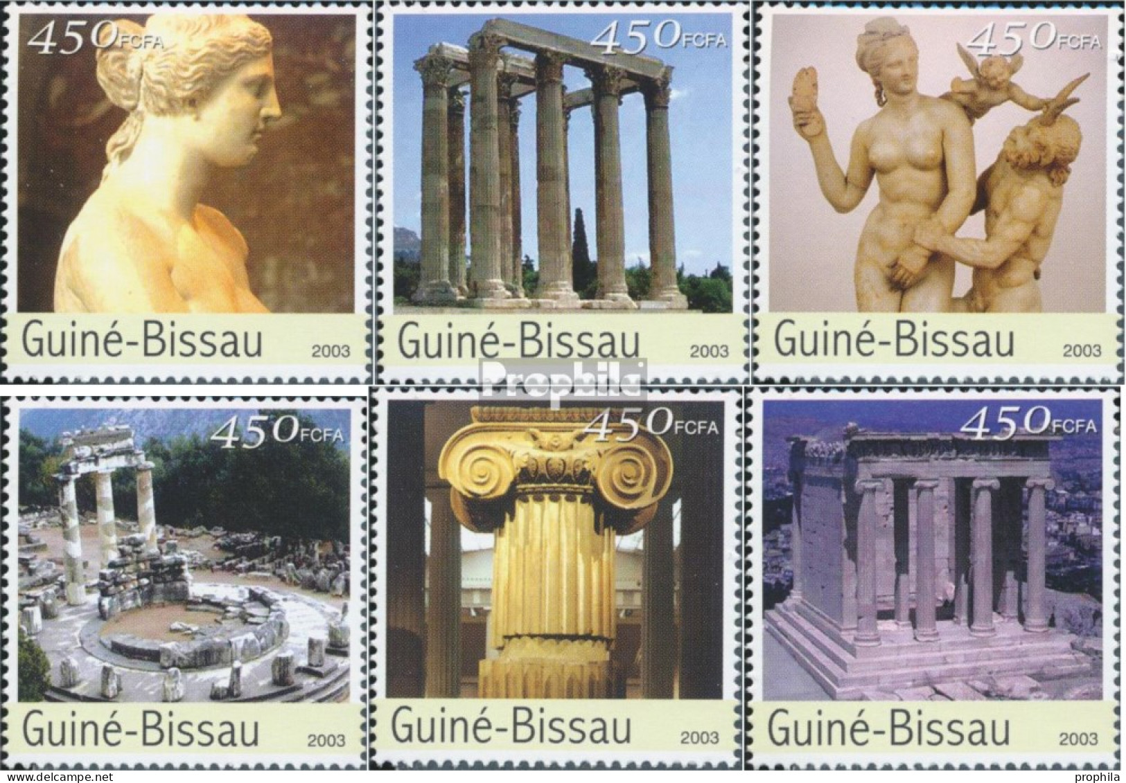 Guinea-Bissau 2194-2199 (kompl. Ausgabe) Postfrisch 2003 Zivilisation Griechenlands - Guinée-Bissau