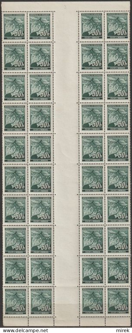 097/ Pof. 27, Vertical Strip With Interarchs, Print Plate 3+4 - Unused Stamps