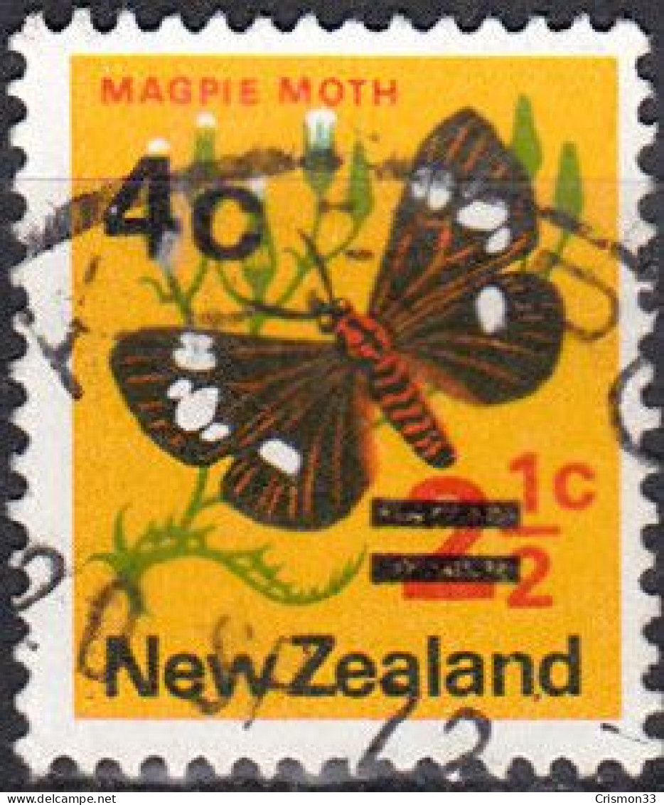 1971 - NUEVA ZELANDA - MARIPOSAS - NYCTEMERA ANNULATA - YVERT 539 - Otros & Sin Clasificación