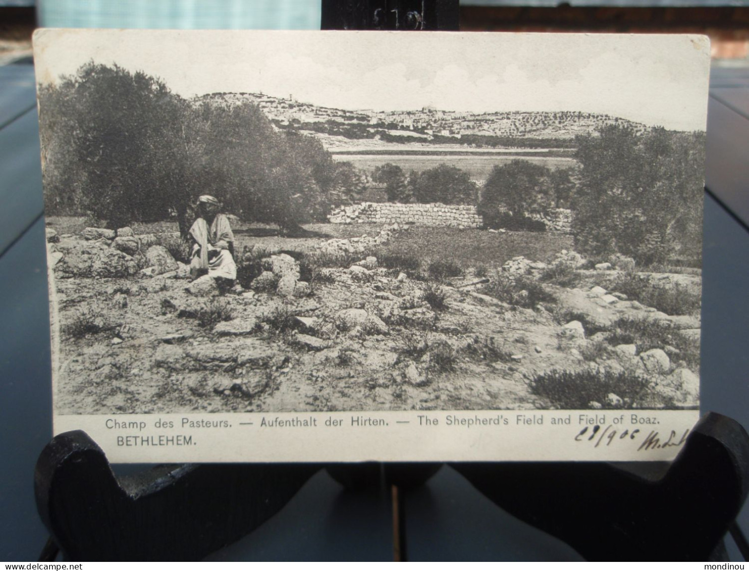 Cpa Champ Des Pasteurs BETHLEHEM 1906 - Palästina