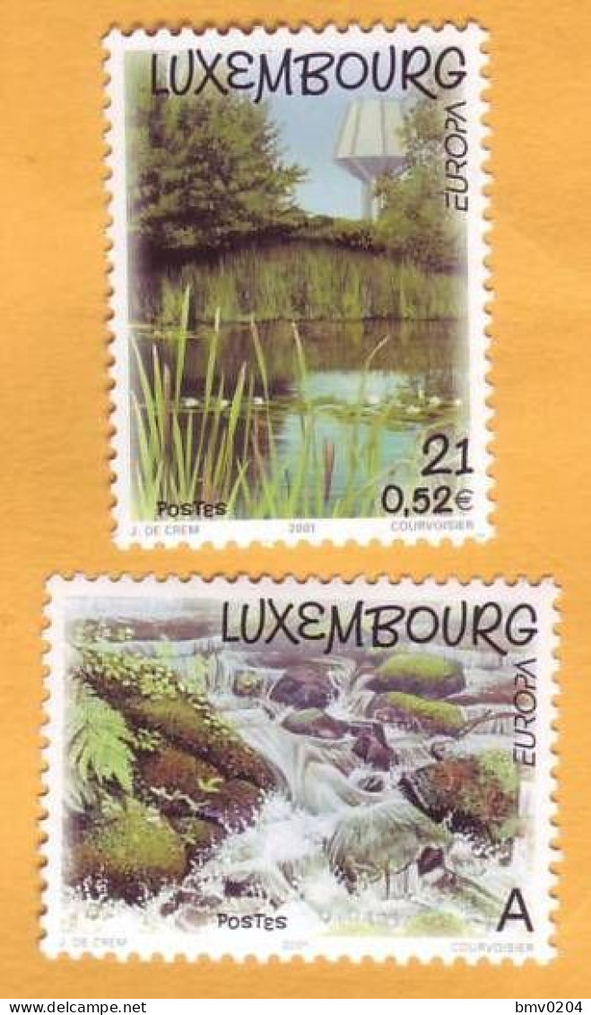 2001, LUXEMBOURG  Europa - Cept  2v Mint - 2001