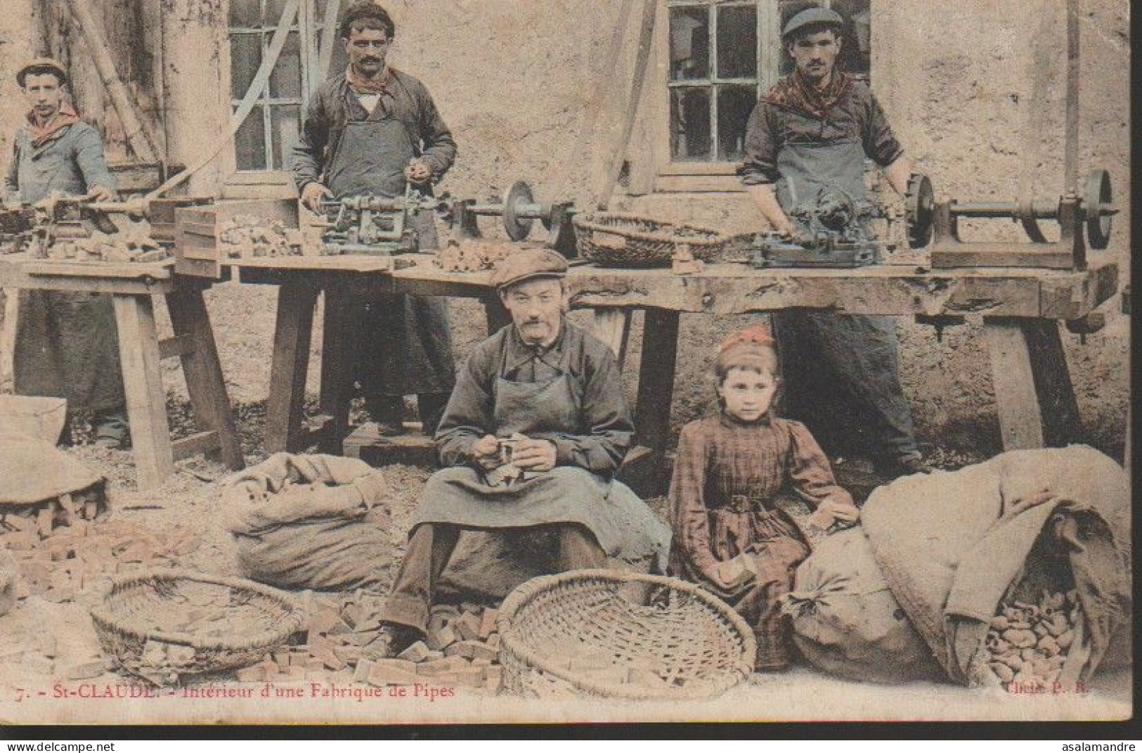 CPA – Jura – Saint-Claude – Intérieur D'une Fabrique De Pipes - Saint Claude