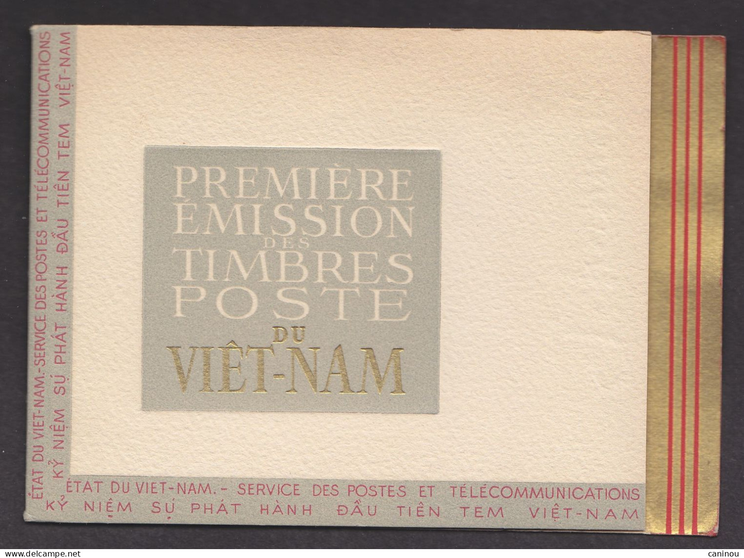 VIETNAM CARNET 1 BF 1 / 5  PREMIERE EMISSION DE TIMBRES-POSTE 1952 NEUF - Vietnam