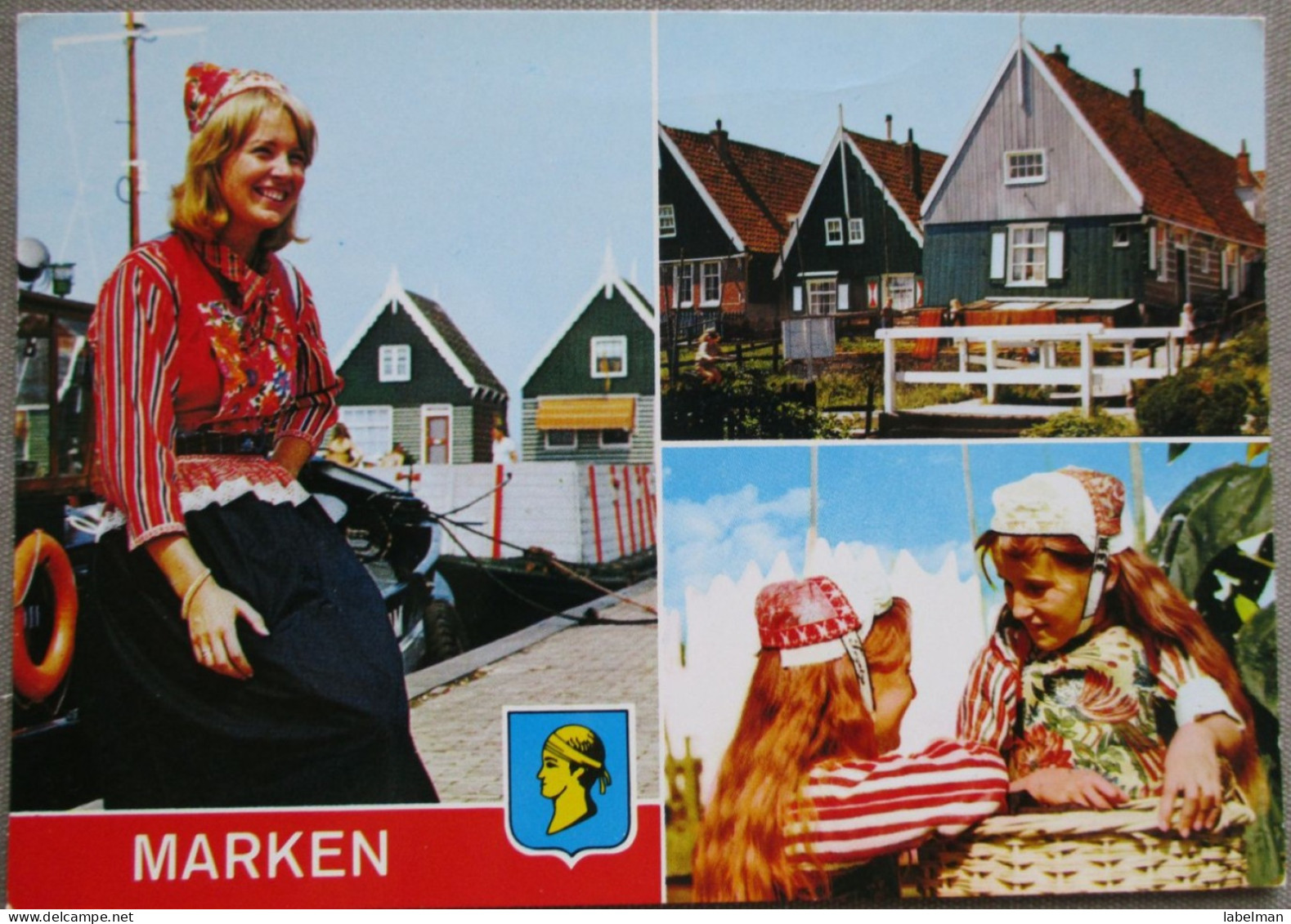 HOLLAND NETHERLANDS MARKEN NOORD TOWN VIEW KARTE ANSICHTSKARTE POSTCARD CARTOLINA CARTE POSTALE POSTKARTE CARD - Marken