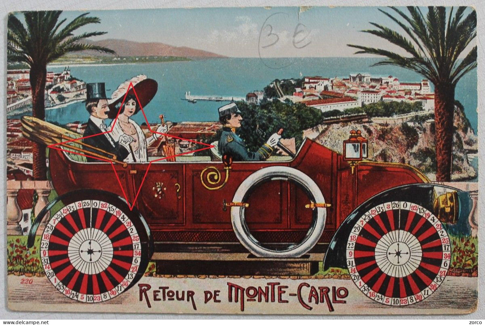 MONACO.  Belle Illustration "RETOUR De MONTE-CARLO". - Spielbank