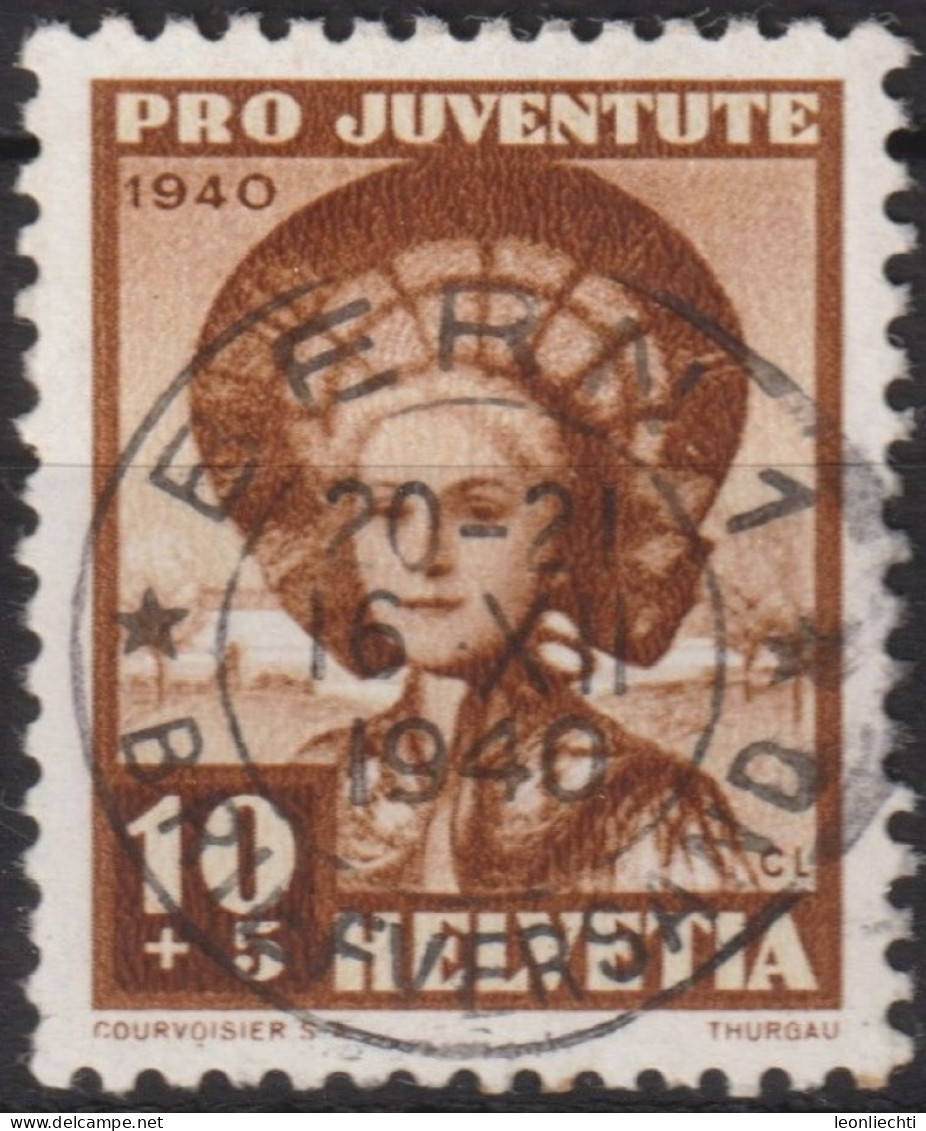 1940 Schweiz / Pro Juventute ° Zum:CH J94, Mi:CH 374, Yt:CH 355, Trachtenfrau, Thurgauerin - Used Stamps