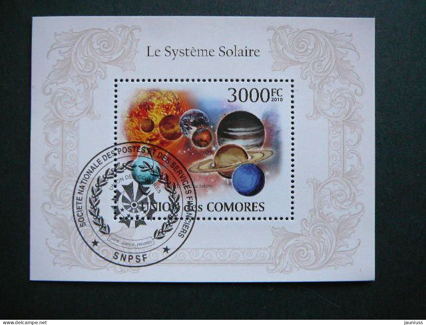 Solaris (operating System). Space. Raumfahrt. Espace # Comoros 2010 Used S/s #537 Comores - Otros & Sin Clasificación