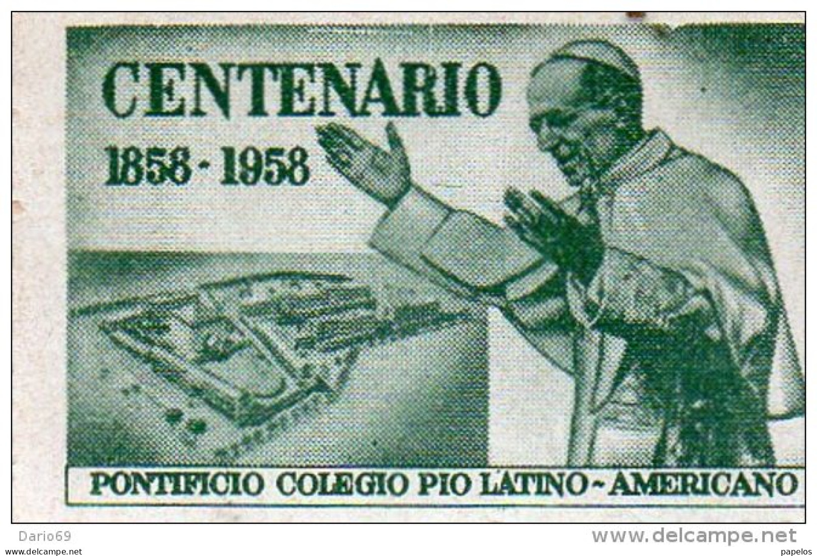 FRANCOBOLLO Centenario Pontificio - Erinnophilie